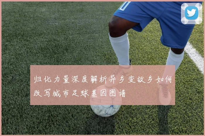 归化力量深度解析异乡变故乡如何改写城市足球基因图谱